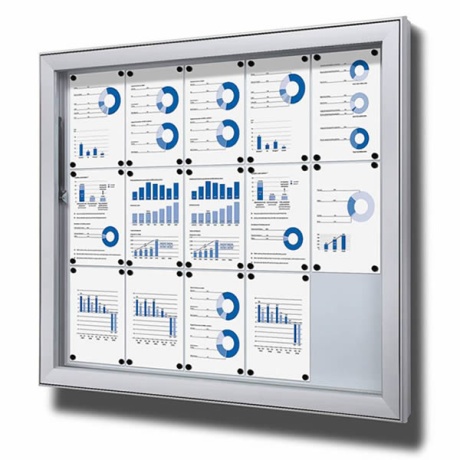 Premium Extra Deep Exterior Noticeboard - 50mm Internal Depth